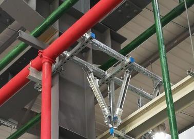 博野该抗震支架的整体式支吊架结构协调性好